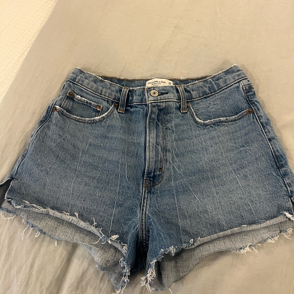 Abercrombie & Fitch Light Blue Jean Shorts
